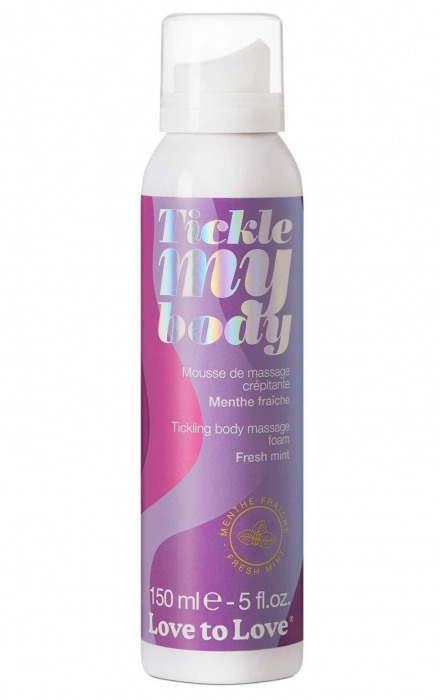 Массажная хрустящая пенка Tickle My Body Fresh Mint с ароматом мяты - 150 мл. - Love to Love - купить с доставкой в Пскове