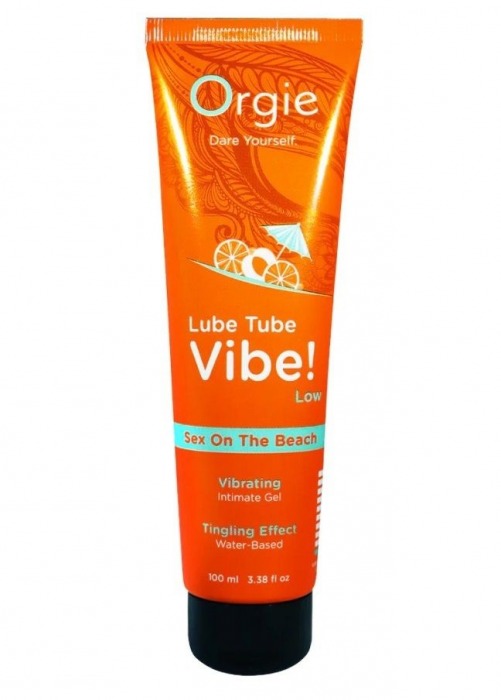 Гель с эффектом вибрации Lube Tube Vibe Low Sex On The Beach - 100 мл. - ORGIE - купить с доставкой в Пскове