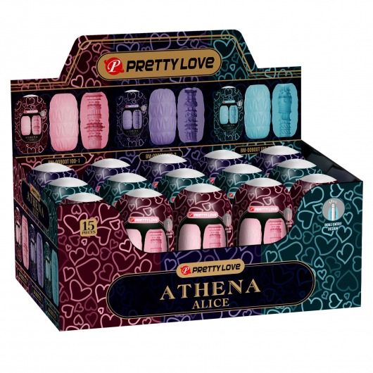 Набор из 15 мастурбаторов Athena Alice - Baile - в Пскове купить с доставкой
