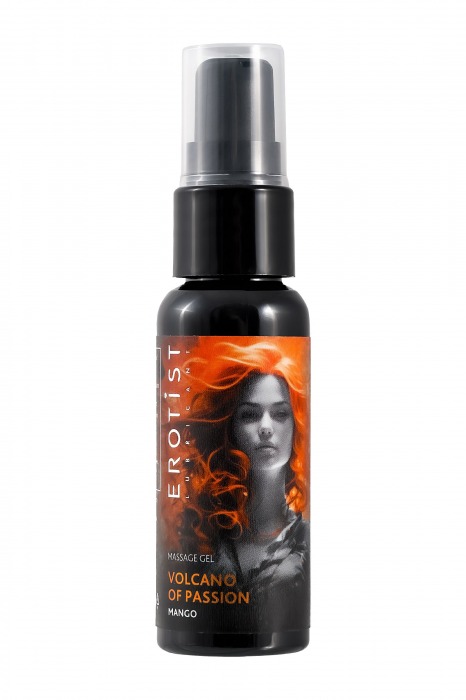 Гель с эффектом вибрации Volcano Of Passion со вкусом манго - 25 мл. - Erotist Lubricants - купить с доставкой в Пскове