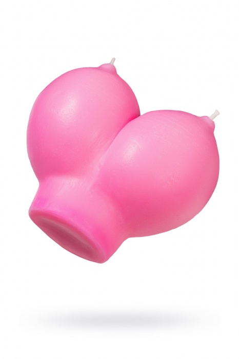 Розовая свеча «Сиськи» - 150 гр. - Pecado - купить с доставкой в Пскове