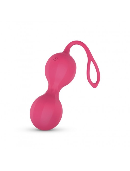 Розовые интерактивные вагинальные виброшарики Stella - Easy toys