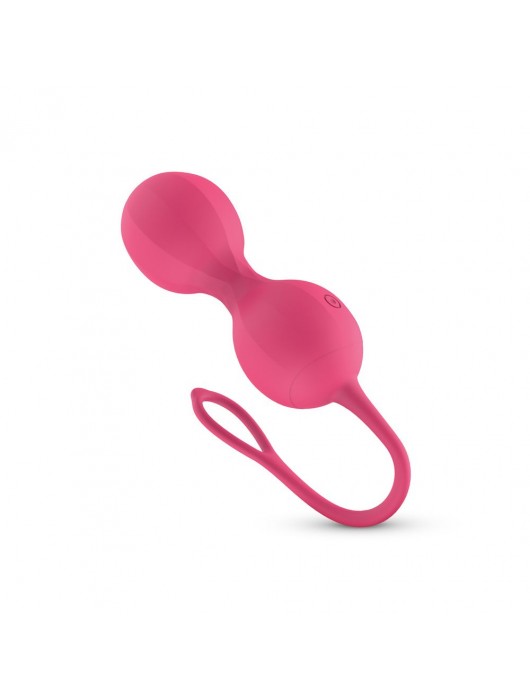 Розовые интерактивные вагинальные виброшарики Stella - Easy toys