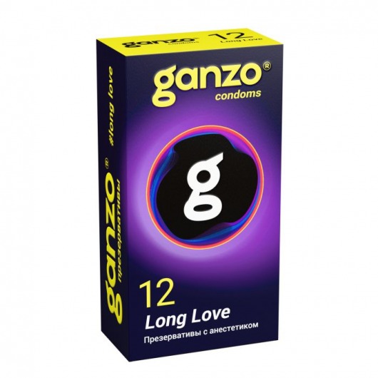 Презервативы с анестетиком для продления удовольствия Ganzo Long Love - 12 шт. - Ganzo - купить с доставкой в Пскове