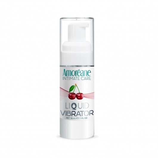 Жидкий вибратор со вкусом вишни Amoreane Cherry - 30 мл. - Amoreane - купить с доставкой в Пскове