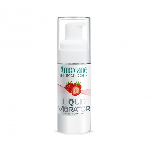 Жидкий вибратор со вкусом клубники Amoreane Strawberry - 30 мл. - Amoreane - купить с доставкой в Пскове
