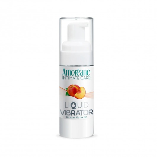 Жидкий вибратор со вкусом персика Amoreane Peach - 30 мл. - Amoreane - купить с доставкой в Пскове