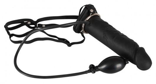 Полый страпон с эффектом увеличения Inflatable Strap-On - 18,5 см. - Orion - купить с доставкой в Пскове