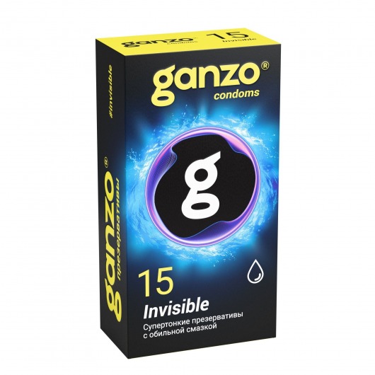 Супертонкие презервативы Ganzo Invisible - 15 шт. - Ganzo - купить с доставкой в Пскове