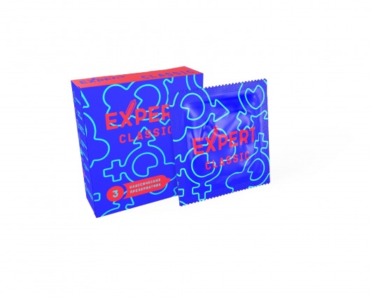 Классические презервативы Expert Classic - 3 шт. - Expert - купить с доставкой в Пскове