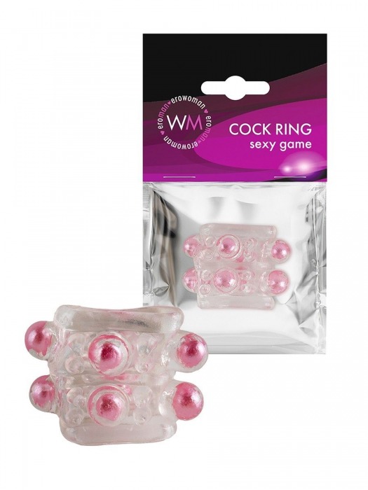 Прозрачная насадка на пенис с цветными шариками - Erowoman-Eroman - в Пскове купить с доставкой