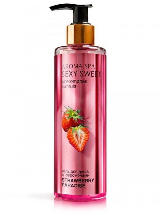 Гель для душа с феромонами и ароматом клубники Strawberry Paradise - 200 мл. -  - Магазин феромонов в Пскове