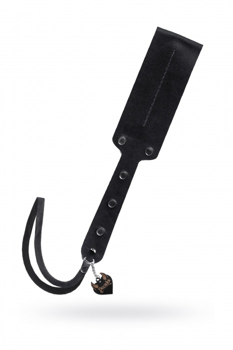 Черный кожаный пэддл - 32 см. - Pecado - купить с доставкой в Пскове