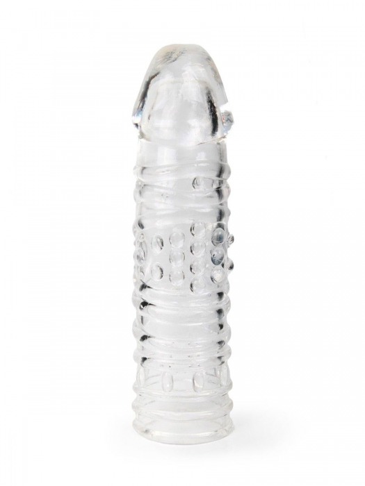 Прозрачная закрытая насадка на пенис - 17 см. - Sex Expert - в Пскове купить с доставкой