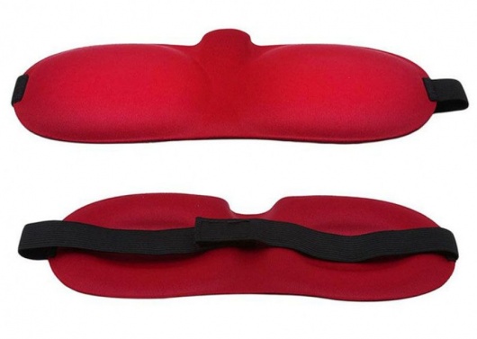 Красная глухая маска на резинке - Sitabella - купить с доставкой в Пскове