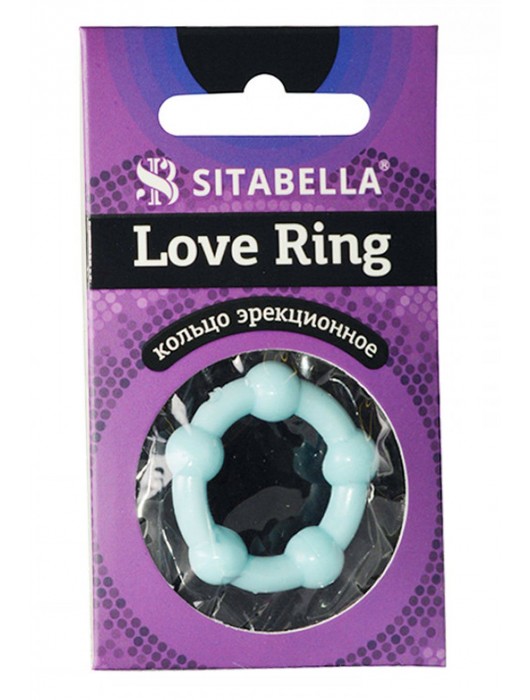 Цветное эрекционное кольцо Love Ring с бусинами - Sitabella - в Пскове купить с доставкой