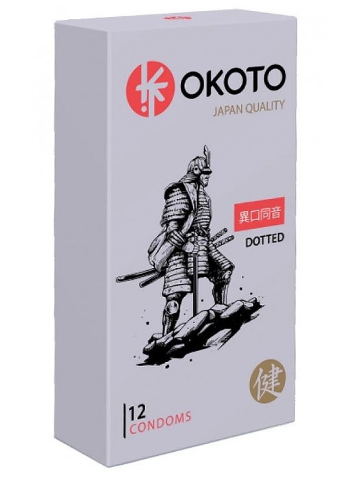 Точечные презервативы OKOTO Dotted - 12 шт. - Sitabella - купить с доставкой в Пскове