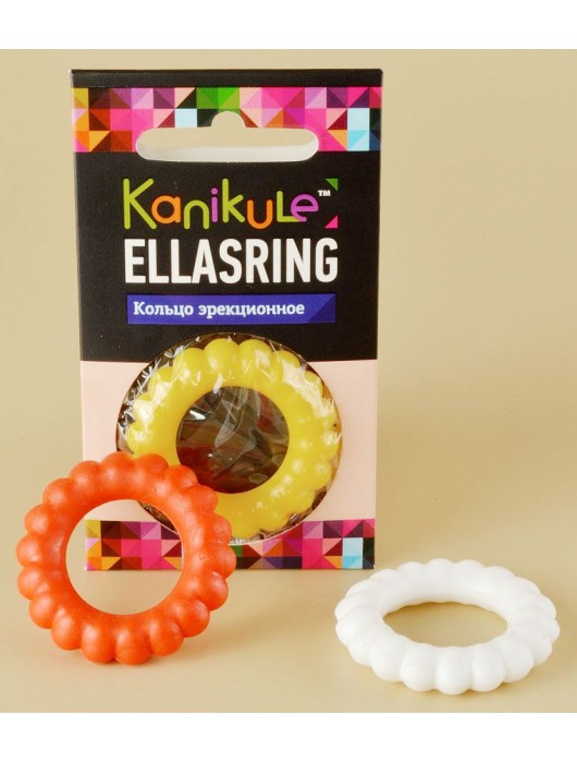 Цветное рельефное эрекционное кольцо Ellasring - Sitabella - в Пскове купить с доставкой