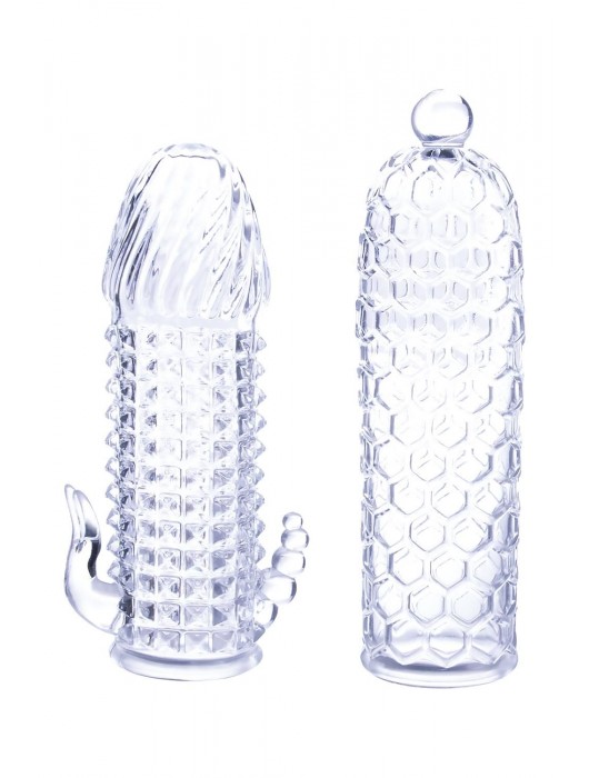 Набор из 2 прозрачных насадок на член Seductive Tickler Sleeves Set - NMC - в Пскове купить с доставкой