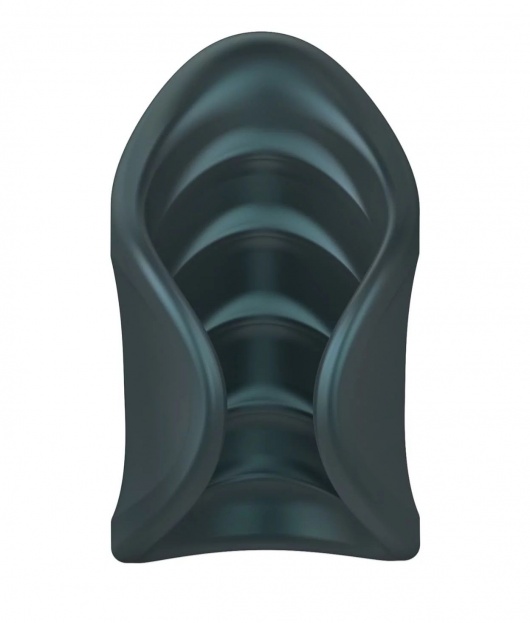 Серый сквозной мастурбатор с вибрацией Manwan Starter - Manwan - в Пскове купить с доставкой