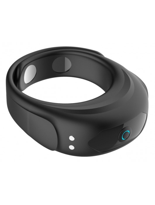 Черное эрекционное виброкольцо на ремешках - Boys of Toys - в Пскове купить с доставкой