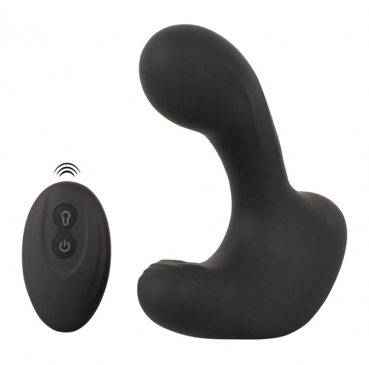 Черная анальная вибропробка с функцией расширения RC Butt Plug with 3 functions - Orion - в Пскове купить с доставкой
