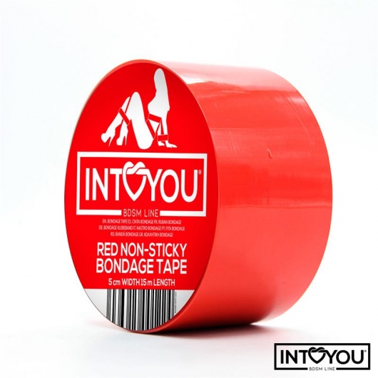 Красный скотч для фиксации Non-Sticky Bondage Tape - 15 м. - Intoyou - купить с доставкой в Пскове