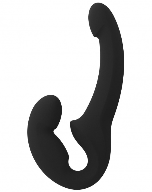 Черный безремневой страпон Share Lite - Fun Factory - купить с доставкой в Пскове