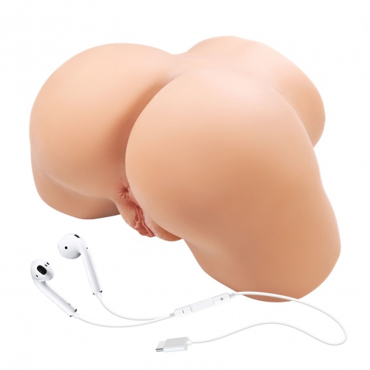 Телесный мастурбатор Olivia с 2 любовными отверстиями - Baile - в Пскове купить с доставкой