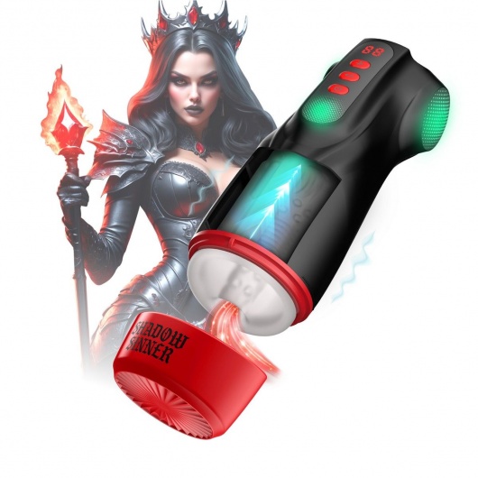 Интерактивный мастурбатор Raven с вакуумом, вибрацией и подсветкой - Shots Media BV - в Пскове купить с доставкой