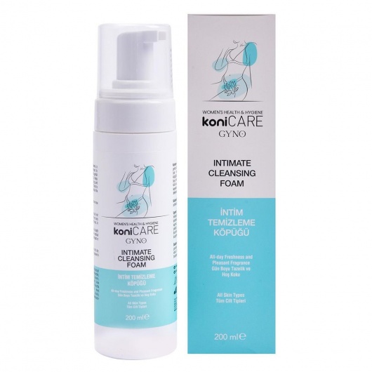 Пенка для интимной гигиены Konicare Gyno Intimate Cleasing Foam - 200 мл. - JoyDrops - купить с доставкой в Пскове