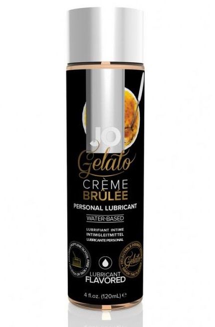 Лубрикант с ароматом крем-брюле JO GELATO CREME BRULEE - 120 мл. - System JO - купить с доставкой в Пскове