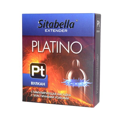 Стимулирующая насадка с усиками Platino  Вулкан - Sitabella - купить с доставкой в Пскове