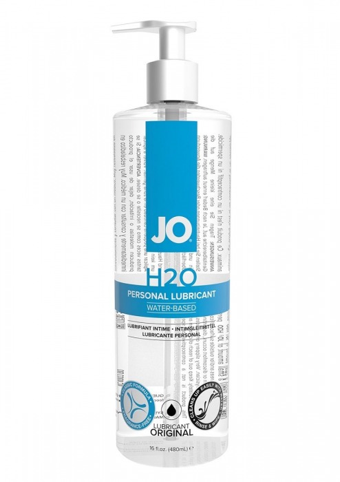 Лубрикант на водной основе JO Personal Lubricant H2O с дозатором - 480 мл. - System JO - купить с доставкой в Пскове