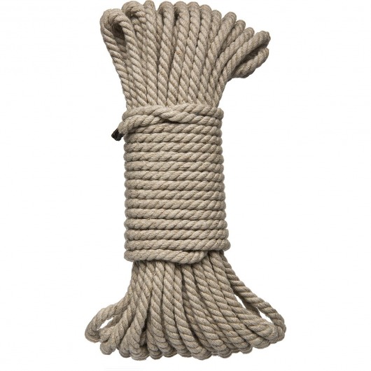 Бондажная пеньковая верёвка Kink Bind   Tie Hemp Bondage Rope 50 Ft - 15 м. - Doc Johnson - купить с доставкой в Пскове