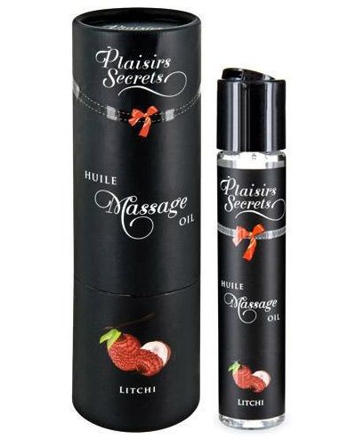Массажное масло с ароматом личи Huile de Massage Gourmande Litchi - 59 мл. - Plaisir Secret - купить с доставкой в Пскове