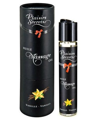 Массажное масло с ароматом ванили Huile de Massage Gourmande Vanille - 59 мл. - Plaisir Secret - купить с доставкой в Пскове