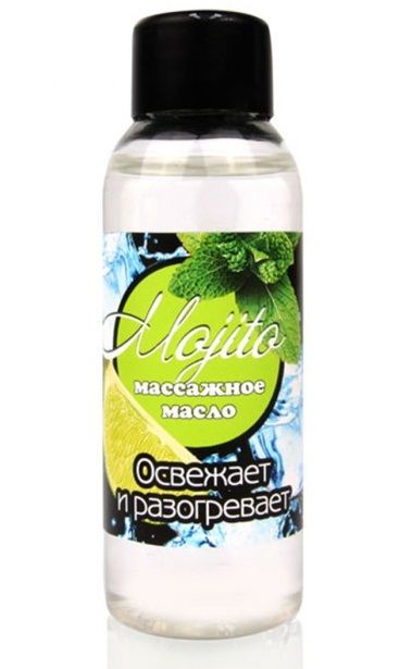 Массажное масло для тела Mojito с ароматом лайма - 50 мл. - Биоритм - купить с доставкой в Пскове