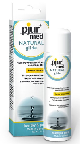 Нейтральный лубрикант на водной основе pjur MED Natural glide - 100 мл. - Pjur - купить с доставкой в Пскове