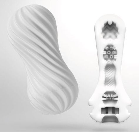 Мастурбатор FLEX Silky White с мягким рельефом - Tenga - в Пскове купить с доставкой