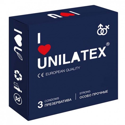 Ультрапрочные презервативы Unilatex Extra Strong - 3 шт. - Unilatex - купить с доставкой в Пскове