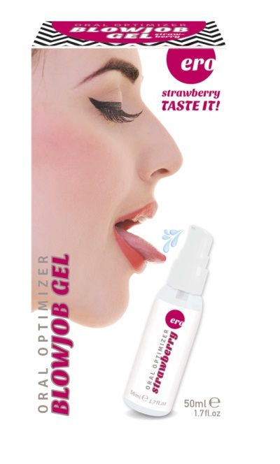 Увлажняющий гель для орального секса с ароматом клубники - 50 мл. - Ero - купить с доставкой в Пскове