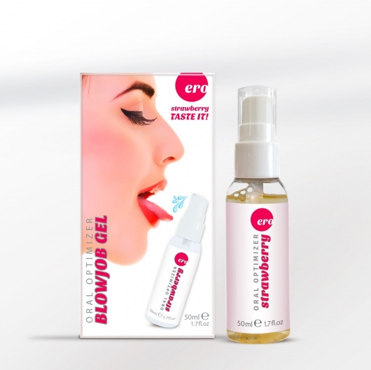 Увлажняющий гель для орального секса с ароматом клубники - 50 мл. - Ero - купить с доставкой в Пскове