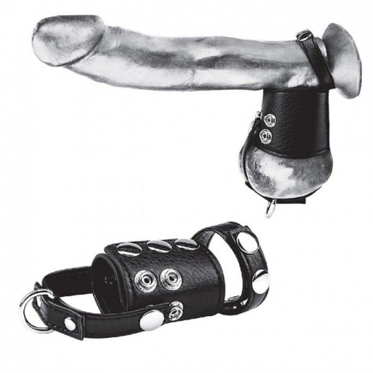 Кольцо на член и мошонку Cock Ring With 2  Ball Stretcher And Optional Weight Ring - BlueLine - в Пскове купить с доставкой