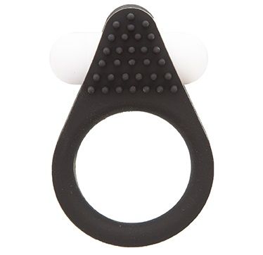 Чёрное эрекционное кольцо LIT-UP SILICONE STIMU RING 1 BLACK - Dream Toys - в Пскове купить с доставкой