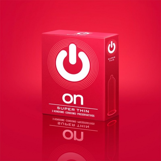 Супертонкие презервативы ON) Super Thin - 3 шт. - ON) - купить с доставкой в Пскове