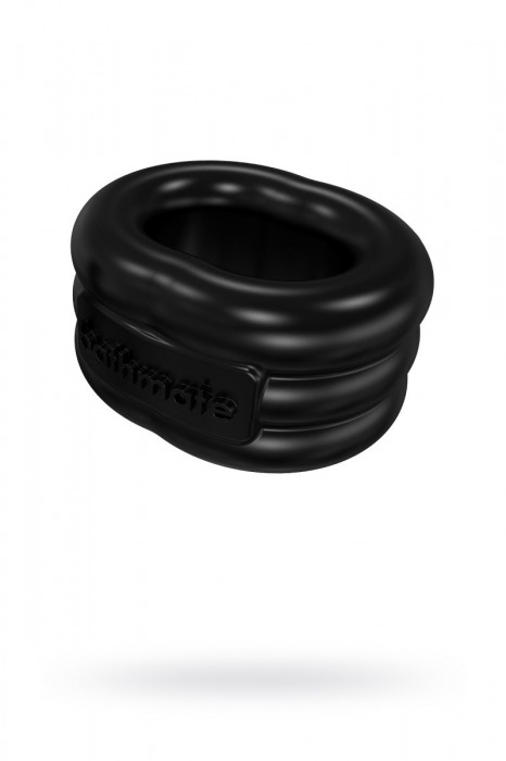 Чёрное эрекционное виброкольцо Stretch - Bathmate - в Пскове купить с доставкой