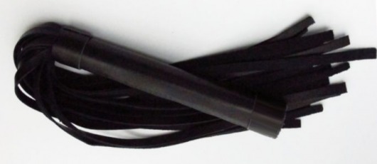 Чёрная плеть из нежной кожи - 45 см. - БДСМ Арсенал - купить с доставкой в Пскове