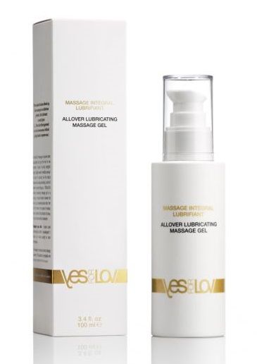 Массажный гель-смазка на силиконовой основе Allover Massage Gel - 100 мл. - YESforLOV - купить с доставкой в Пскове
