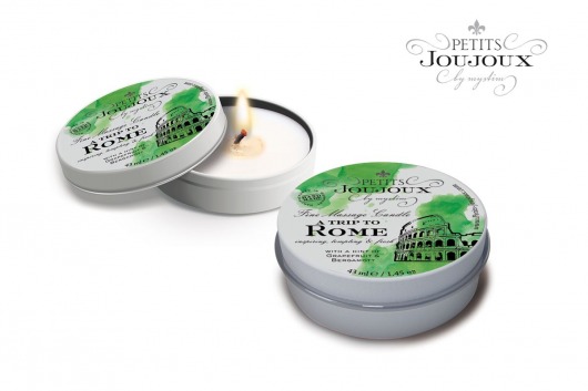 Массажная свеча Petits Joujoux Rome с ароматом грейпфрута и бергамота - 33 гр. - MyStim - купить с доставкой в Пскове